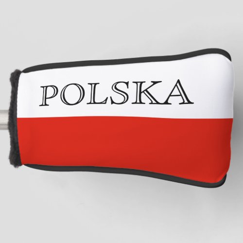 Polish flag of Poland golf head cover sock