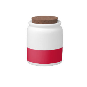 Polish Flag on Candy Jar