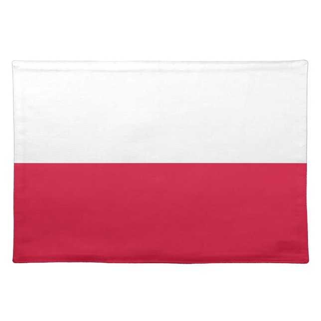 Polish Flag on MoJo Placemat (Front)