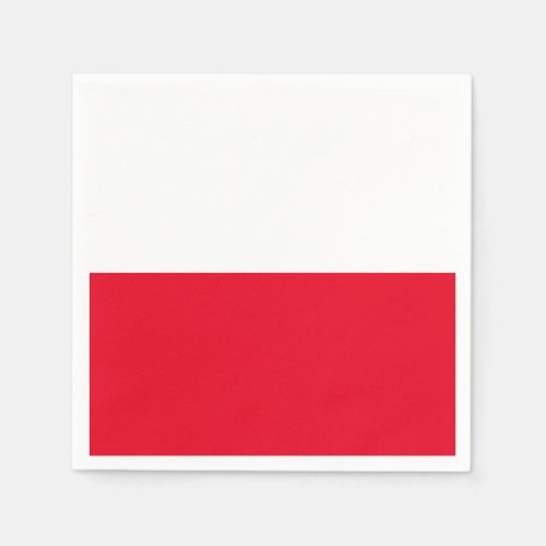 Polish Flag Paper Napkins