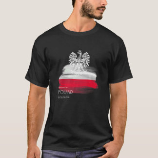 Polish flag patriotic Polska Souvenir Love Proud H T-Shirt
