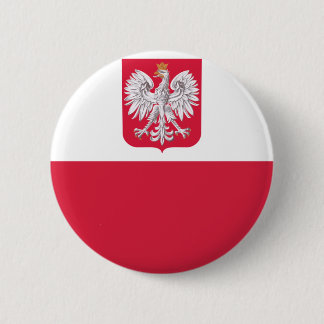 Polish Flag Pinback Button