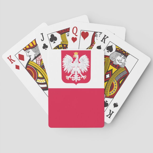 Polish flag poker cards (Back)