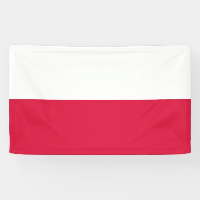 Polish Flag (Poland) Banner (Horizontal)