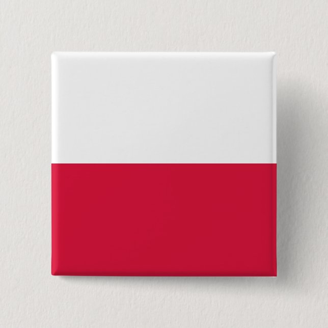 Polish Flag (Poland) Button (Front)