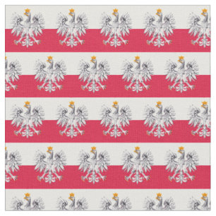 Polish Flag & Poland Eagle, Trendy Fabric /fashion