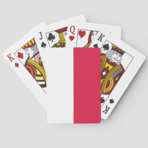 Polish Flag (Poland) Playing Cards