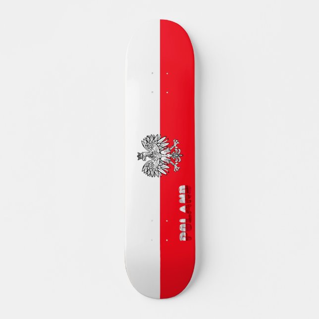 Polish flag skateboard (Front)