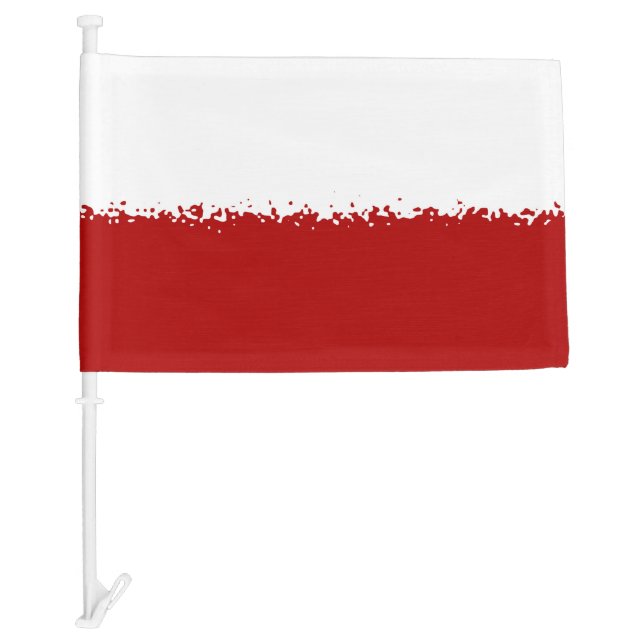 Polish flag style Poland pride Polska flaga design (Front)
