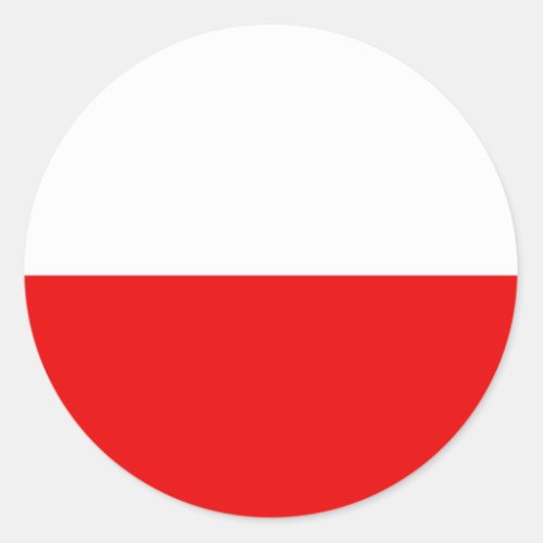 Polish Flag T_shirts and Gifts Classic Round Sticker