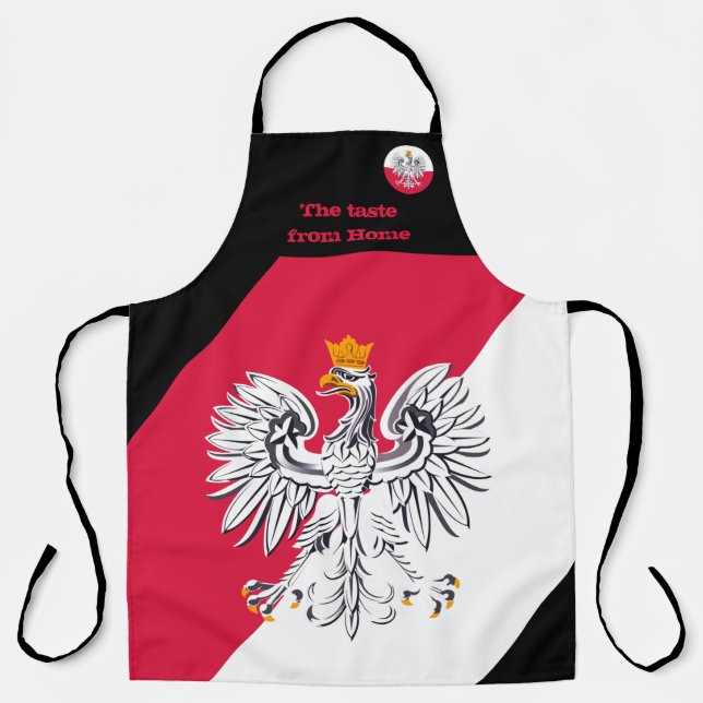 Polish Flag & Taste from Home, Poland / Polska Apron (Front)