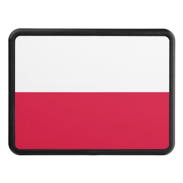 Polish Flag Trailer Hitch Cover (Front)