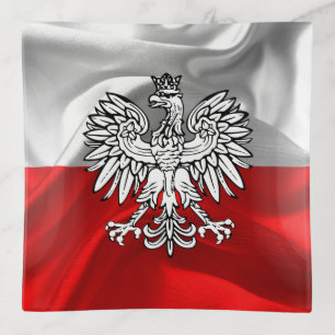 Polish flag trinket tray