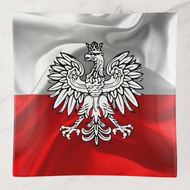 Polish flag trinket tray (Front)
