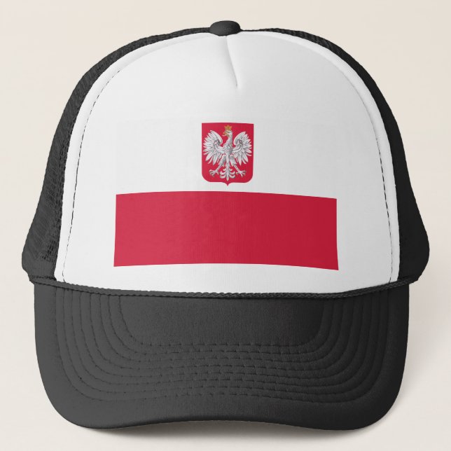 Polish Flag Trucker Hat (Front)