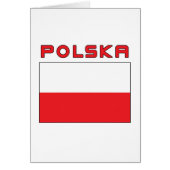 Polish Flag With Polska (Front)