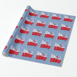 POLISH FLAG WRAPPING PAPER
