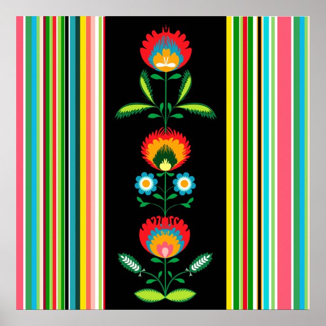 Polish Floral Embroidery, Poster (Front)