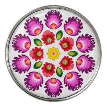 Polish folk art - floral embroidery pattern and cu