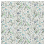 Polish Folk Art Whimsical Flower Pattern Fabric