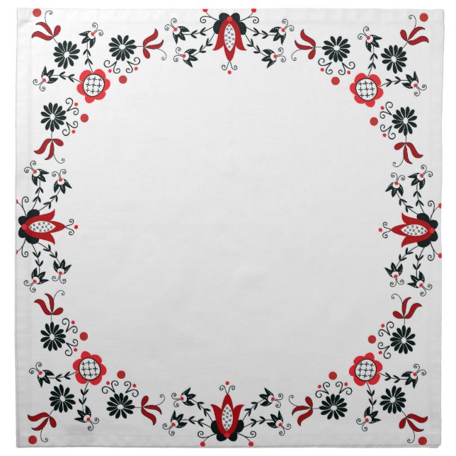 polish folk cloth napkin (Front)