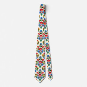 Polish Folk Flowers Tie