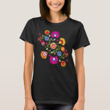 Polish folklore with pink flowers T-Shirt