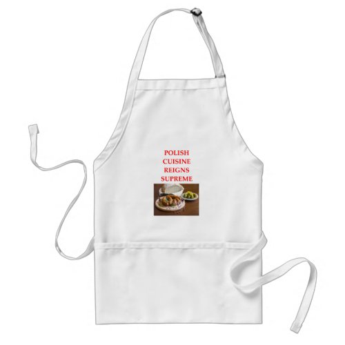 polish food adult apron