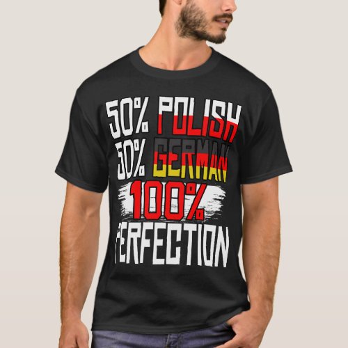 Polish German Pride Heritage Funny Gift Poland T_Shirt
