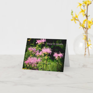 Polish Get Well Flower Nature Personalized Card