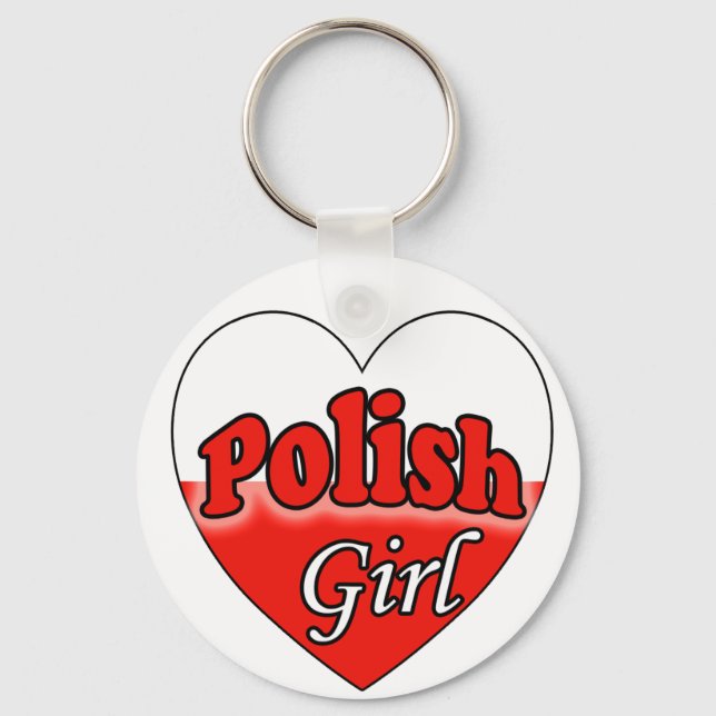 Polish Girl Keychain (Front)