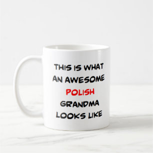 polish grandma, awesome coffee mug