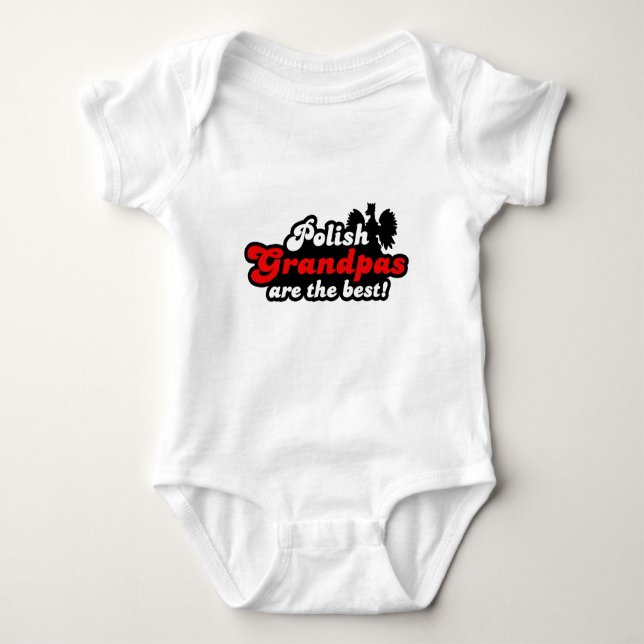 Polish Grandpa Baby Bodysuit (Front)