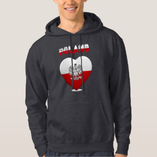 Polish heart flag hoodie