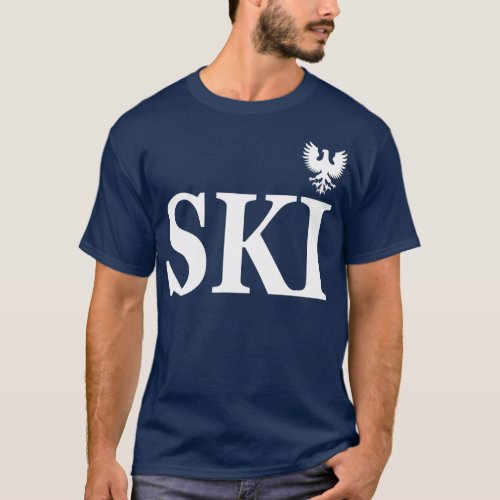 Polish Heritage Ski Last name T_Shirt