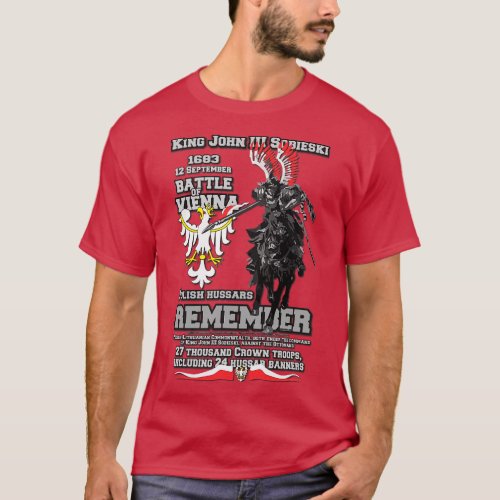 Polish HUSSARS Polska Husaria 1683 T_Shirt