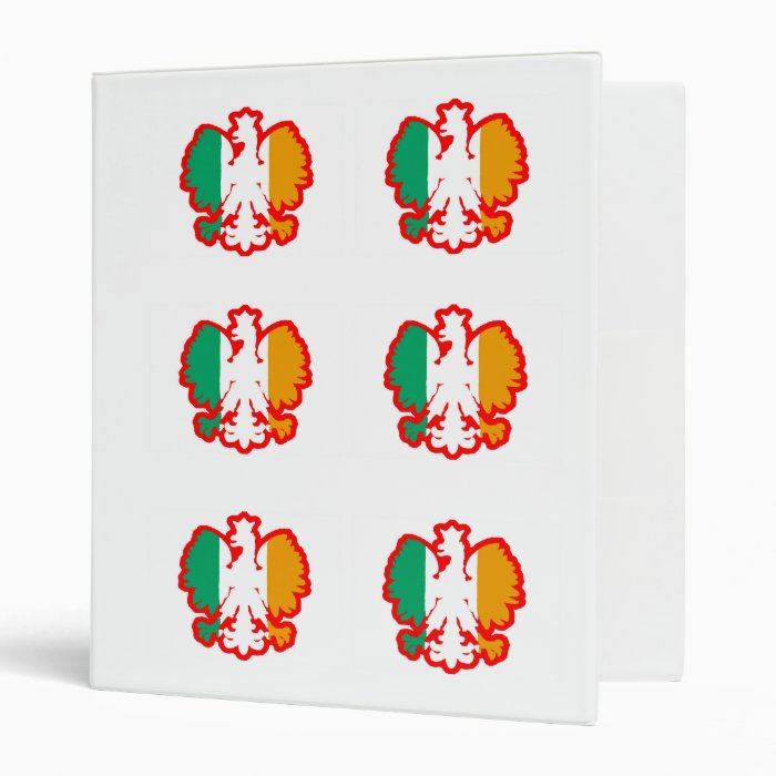 POLISH/IRISH FLAG VINYL BINDERS