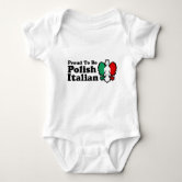 Half Polish Is Better Than None Funny Poland Flag Baby Bodysuit