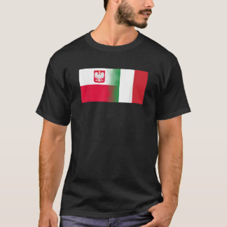Polish Italian Flag Half Polish Half Italian Polan T-Shirt