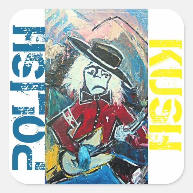 POLISH KUSH SQUARE STICKER (Front)