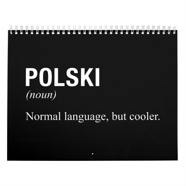 POLISH Language Calendar (Cover)