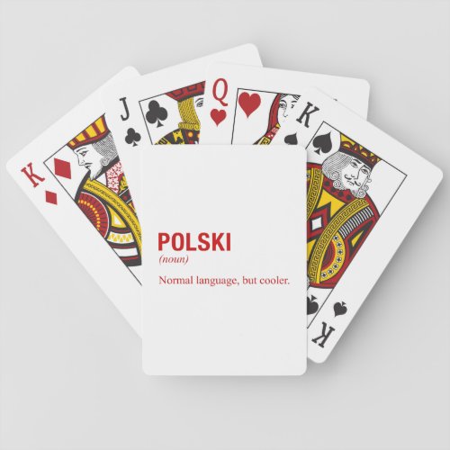 POLISH Language Poker Cards