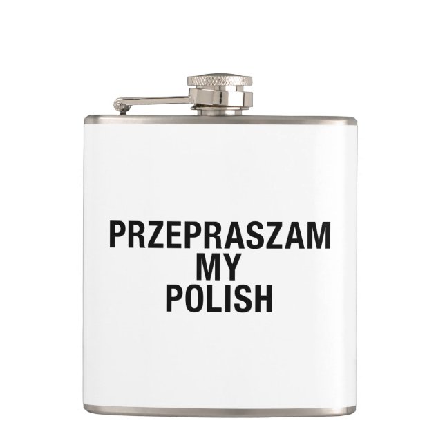 Polish Language Poland Polska Flask (Front)