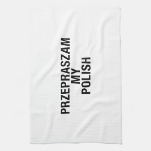 Polish Language Poland Polska Kitchen Towel