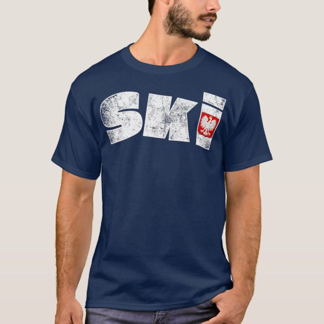 Polish Last Names SKI Poland popular name Dyngus T-Shirt (Front)