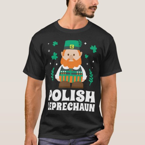 Polish Leprechaun St Patricks Day 2020 Drinking T_Shirt