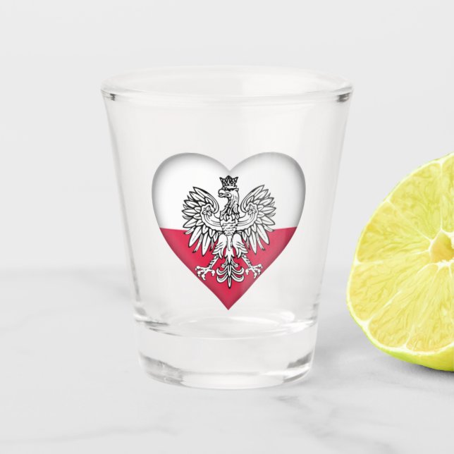 Polish Love Shot Glass (Front)
