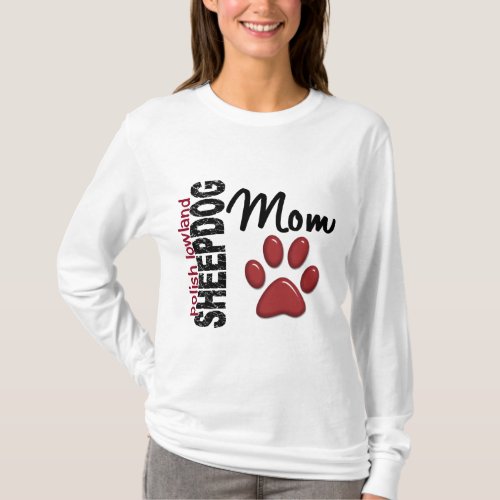 Polish Lowland Sheepdog Mom 2 T_Shirt