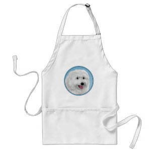 Polish Lowland Sheepdog Painting - Dog Art Adult Apron