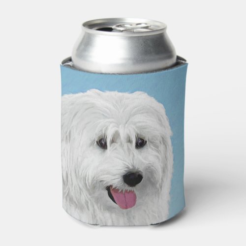 Polish Lowland Sheepdog Painting _ Dog Art Can Cooler